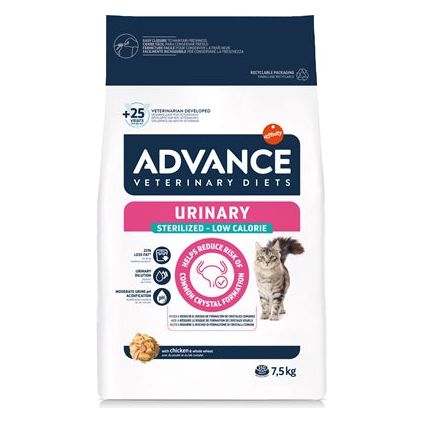 Advance Veterinary Diet Cat Urinary Sterilized Minder Calorieën