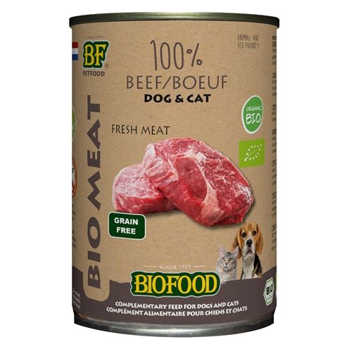 Bf Petfood Organic Hond 100% Rund Blik