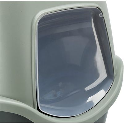 Trixie Be Eco Gerecycled Kattenbak Vico Met Kap Antraciet/Groen