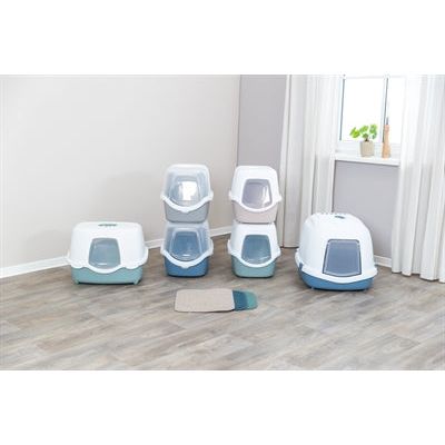 Trixie Kattenbak Primo Xxl Top Met Kap Blauw / Wit