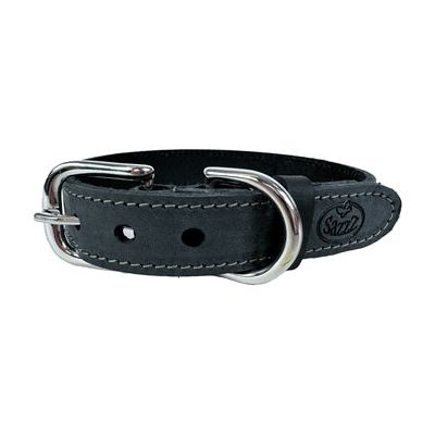 Sazzz Halsband Hond Nomad Vintage Leer Antraciet