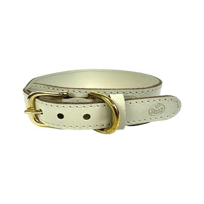 Sazzz Halsband Hond Pioneer Classic Leer Creme