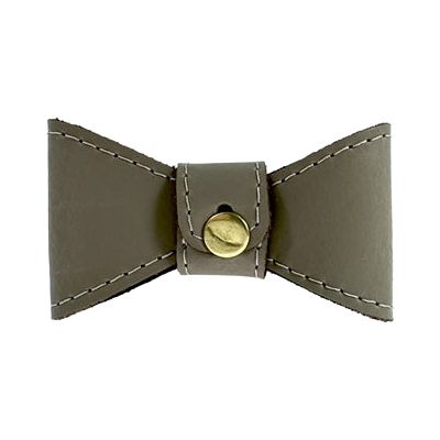 Sazzz Vlinderstrik Glamper Classic Leer Taupe