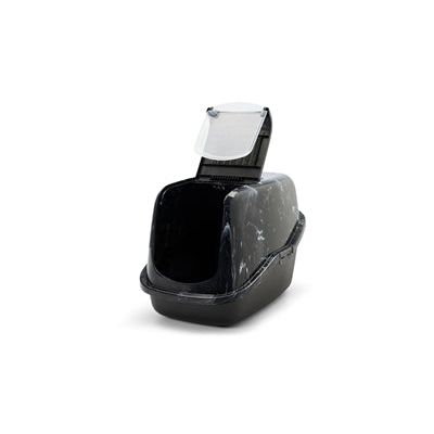 Savic Kattenbak Nestor Marble Zwart / Wit