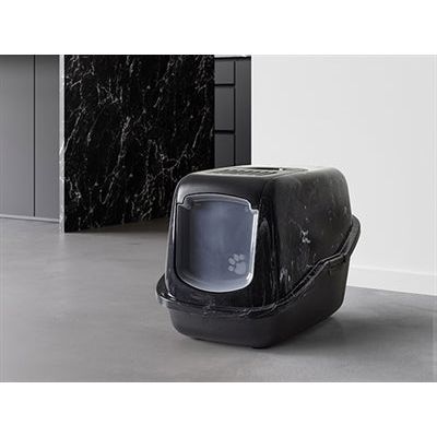 Savic Kattenbak Nestor Marble Zwart / Wit