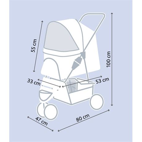 Trixie Hondenbuggy Zwart