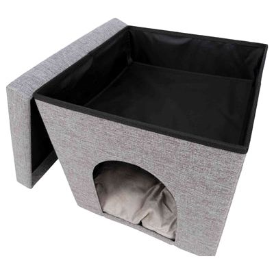 Trixie Poef Kattenmand Relax-Iglo Alois Grijs