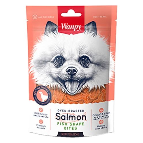 Wanpy Oven-Roasted Salmon Fish Shape Bites
