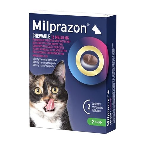 Krka Milprazon Kauwtabletten Ontwormingstabletten Kat