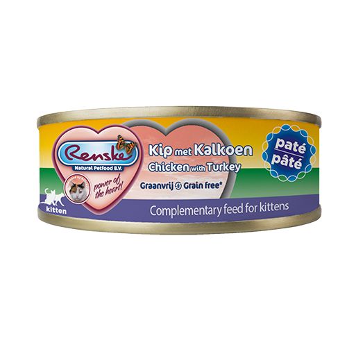 Renske Vers Vlees Maaltijd Kitten Pate Kip / Kalkoen