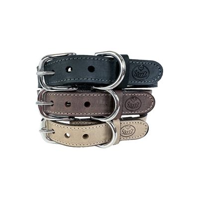 Sazzz Halsband Hond Nomad Vintage Leer Antraciet