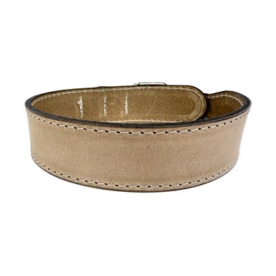 Sazzz Halsband Hond Boho Vintage Leer Beige