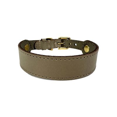 Sazzz Halsband Hond Sweetie Classic Leer Taupe