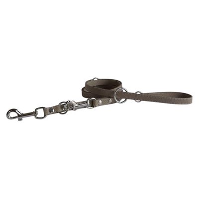 Sazzz Hondenriem Passion Classic Verstelbaar Leer Taupe