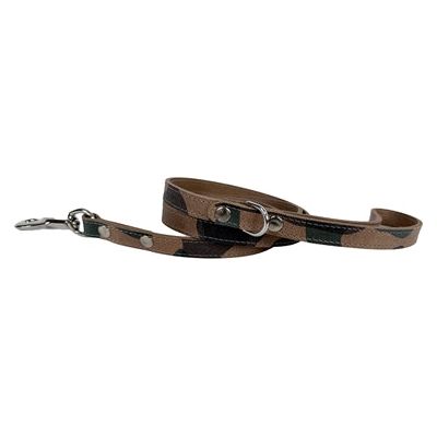 Sazzz Hondenriem Fearless Vintage Leer Camouflage