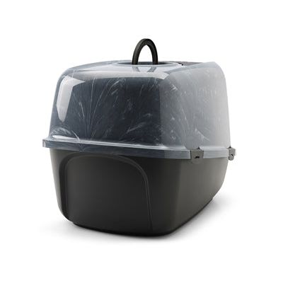 Savic Kattenbak Nestor Jumbo Marble Grijs / Zwart