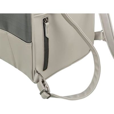 Trixie Hondentas Rugtas Citystyle Kunstleer Lichtgrijs