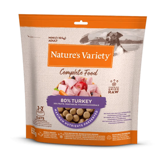 Natures Variety Freeze Dried Complete Mini Adult 1-10 Kg Turkey